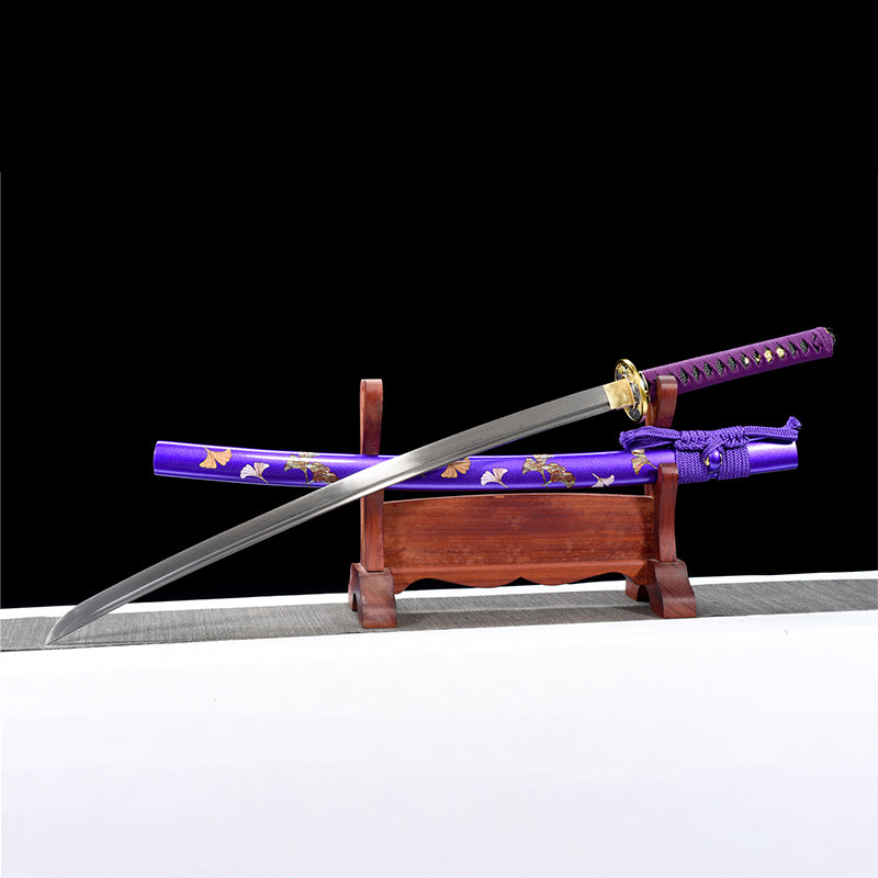 forge folded steel chrysanthemum katana