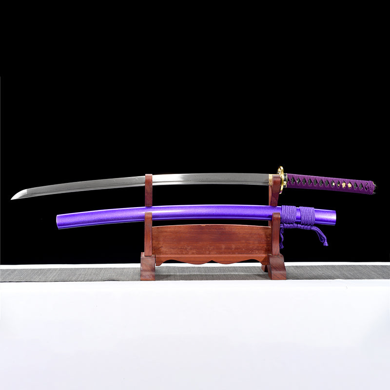 forge folded steel chrysanthemum katana