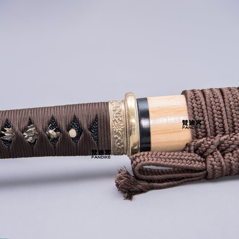 Ninja sword T10 steel Clay Tempered Japanese sword katana
