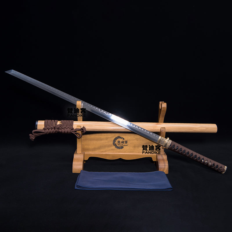 Ninja sword T10 steel Clay Tempered Japanese sword katana