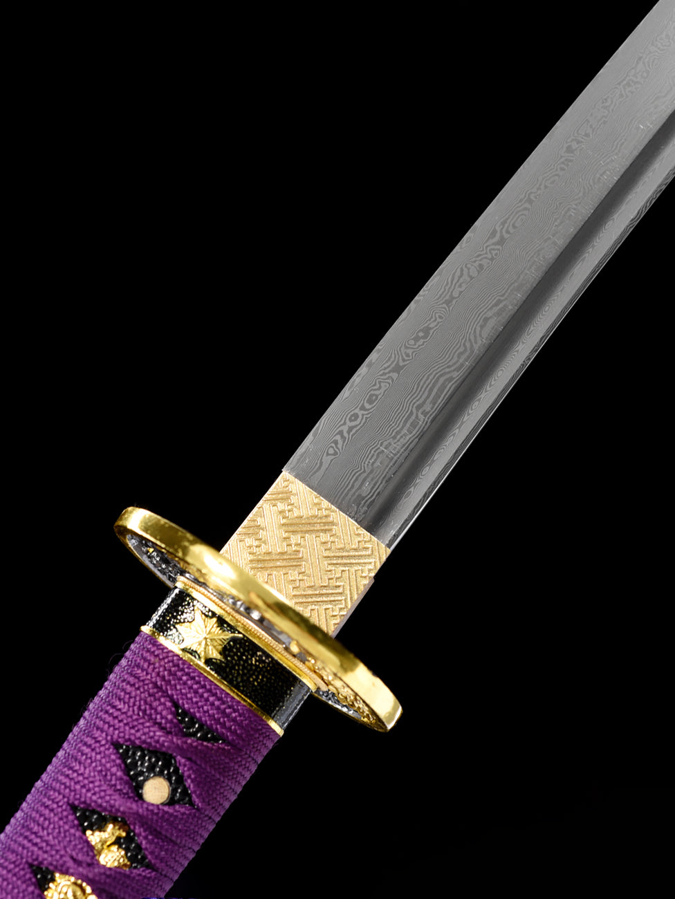 forge folded steel chrysanthemum katana