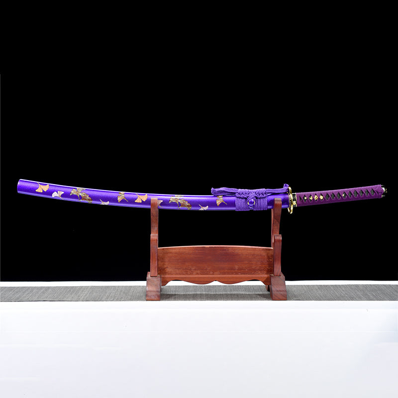 forge folded steel chrysanthemum katana