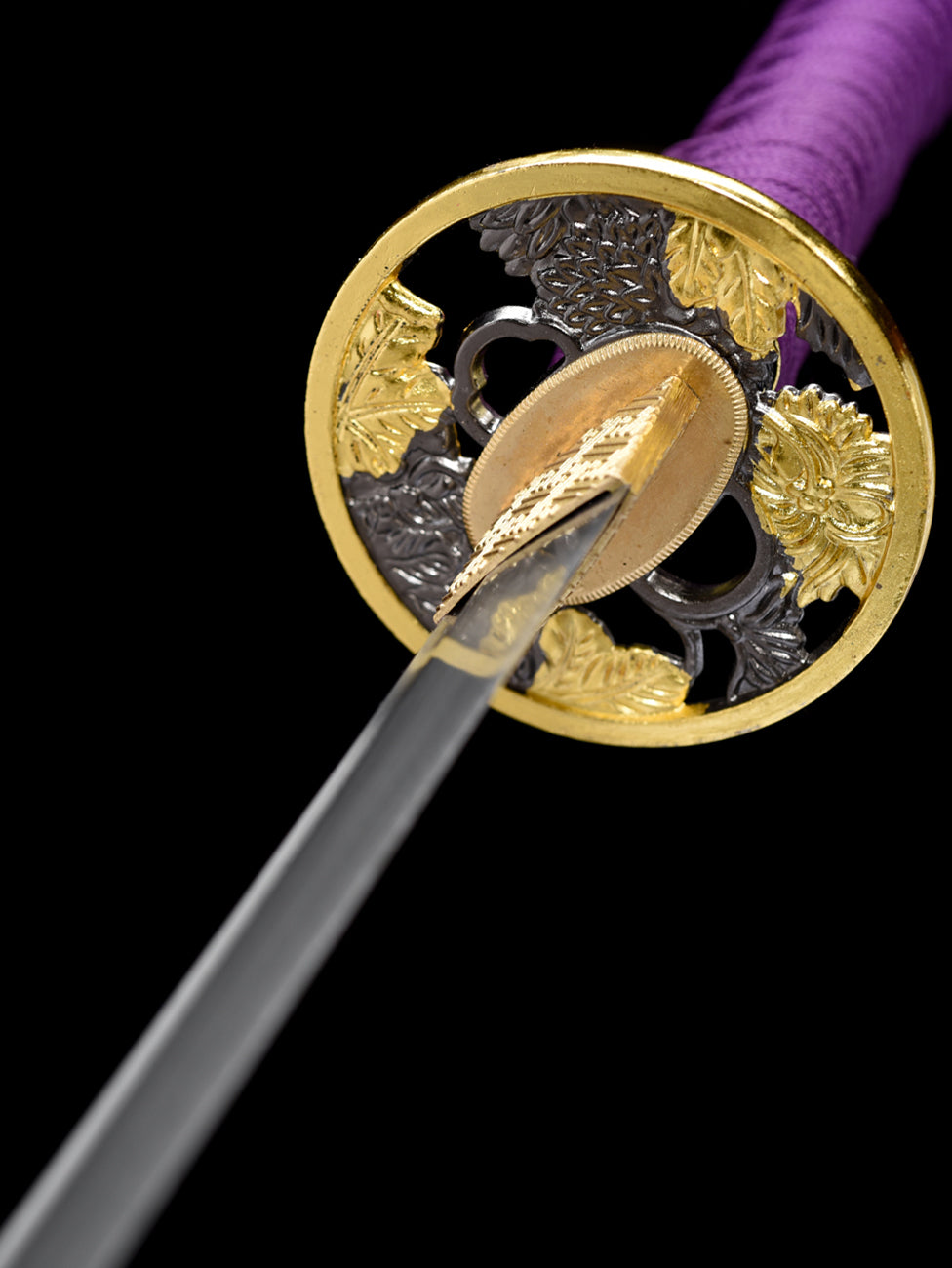 forge folded steel chrysanthemum katana