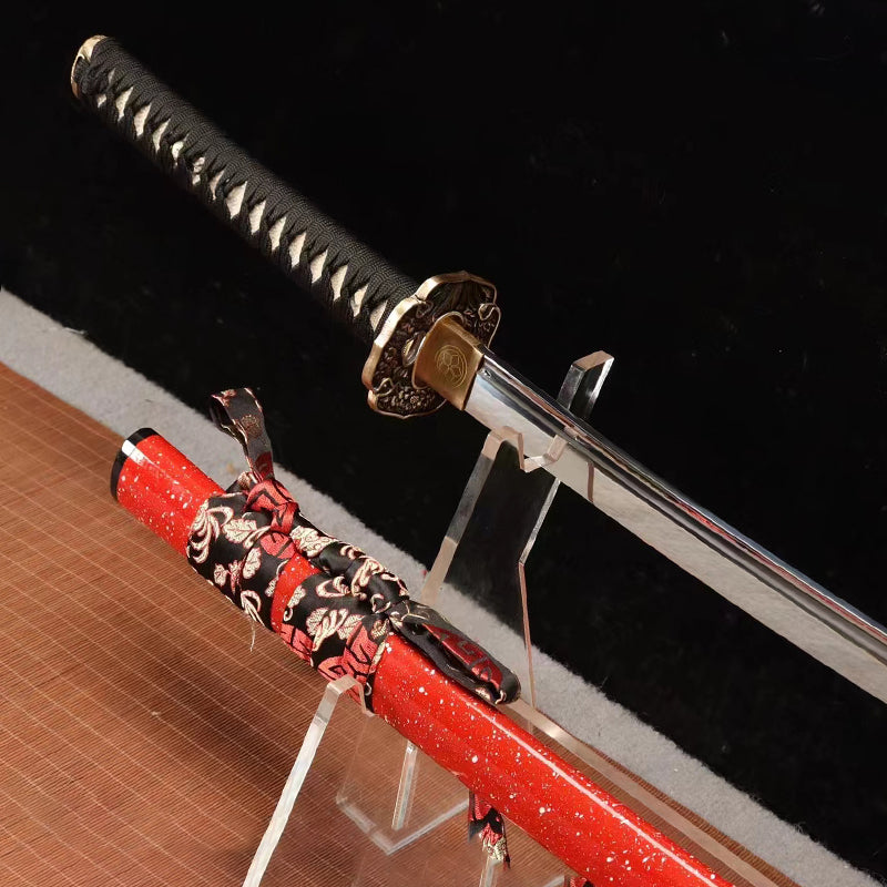 Handcrafted Katana1060 Steel Blade, Ideal Martial Arts and Collectors