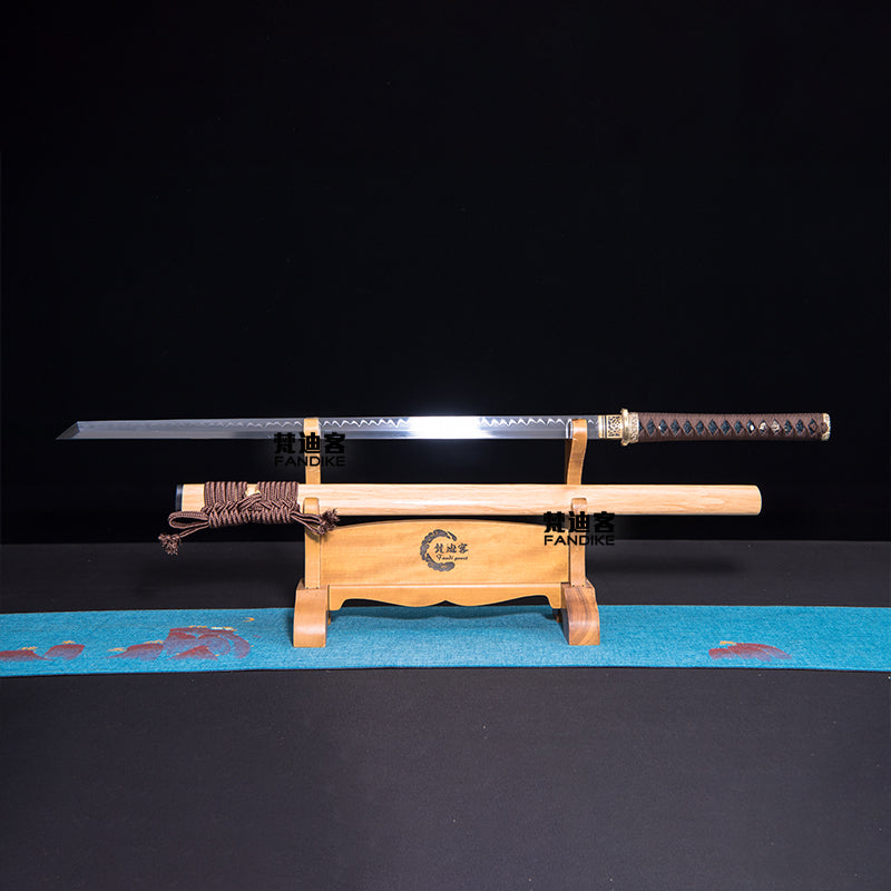 Ninja sword T10 steel Clay Tempered Japanese sword katana