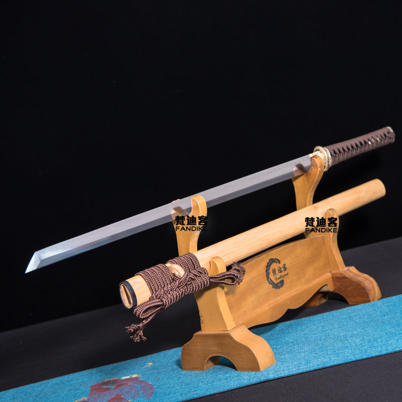 Ninja sword T10 steel Clay Tempered Japanese sword katana