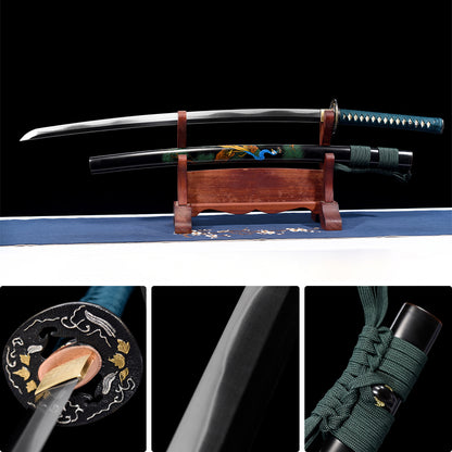 T10 steel Clay Tempered katana Japanese sword