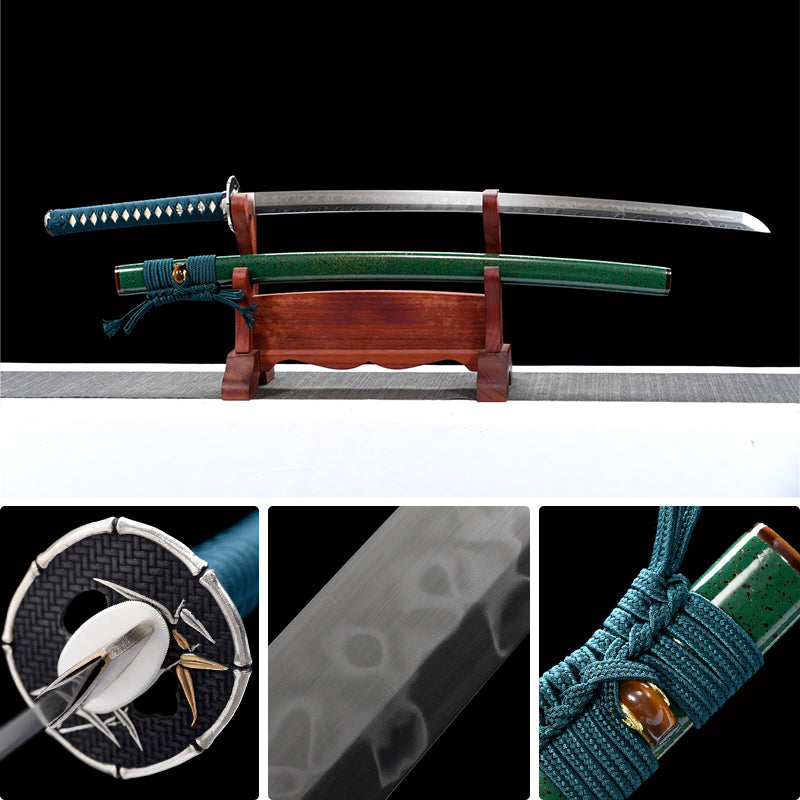 Clay Tempered Bamboo katana Samurai swords Collect long knife