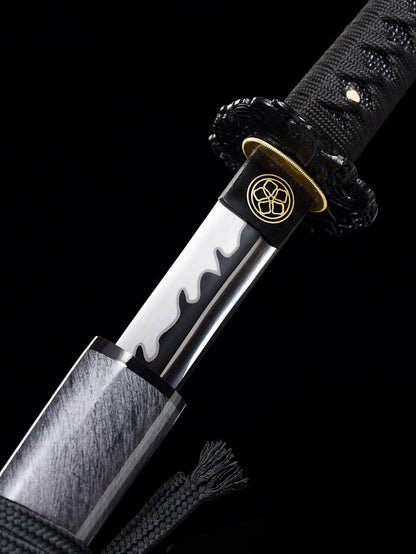 Samurai ghost katana Japanese sword 1060steel nigrescence