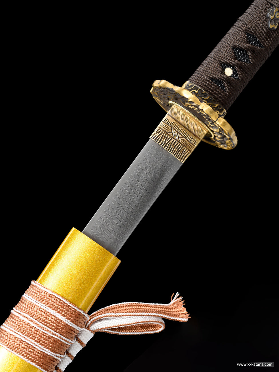 Fake Yokote Golden carp katana copper Collectible swords