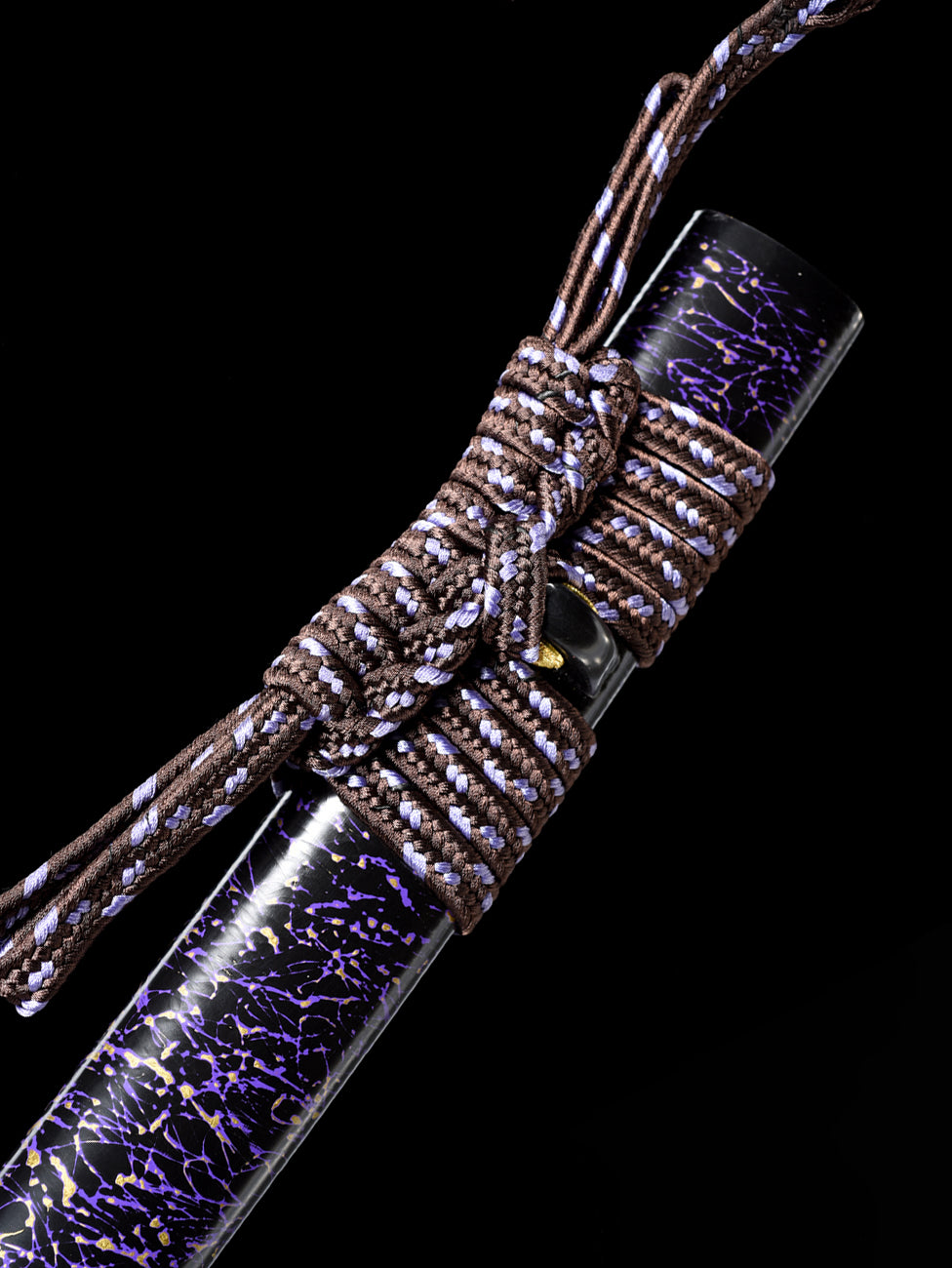 Clay Tempered purple katana copper Japanese sword knife