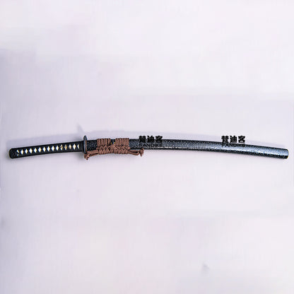 Bamboo iron guard hand Japanese samurai sword Long T10 steel Clay Tempered