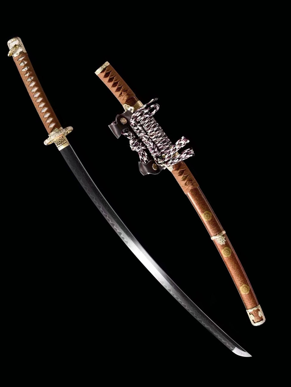 Clay Tempered Tachi Sword katana collects folded steel Clay Tempered