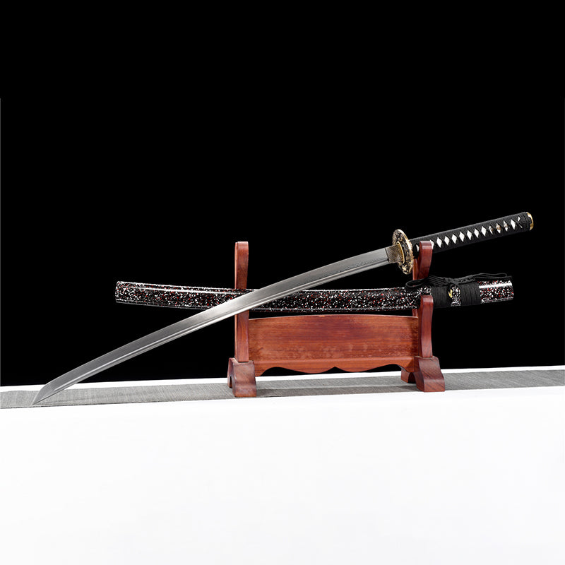 Pine lion :forge folded steel copper katana Japanese sword