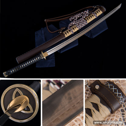 Walking Dead katana 1060 Steel knife Long  hard knife