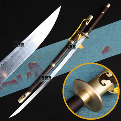 Chinese Miao katana long sword  knife real swords for sale