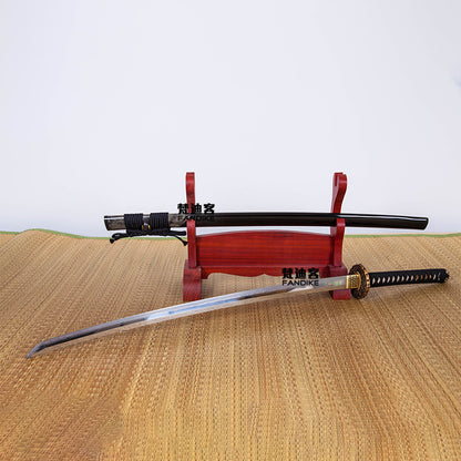 Japanese sword T10 Steel Clay Tempered Copper Tusba katanas