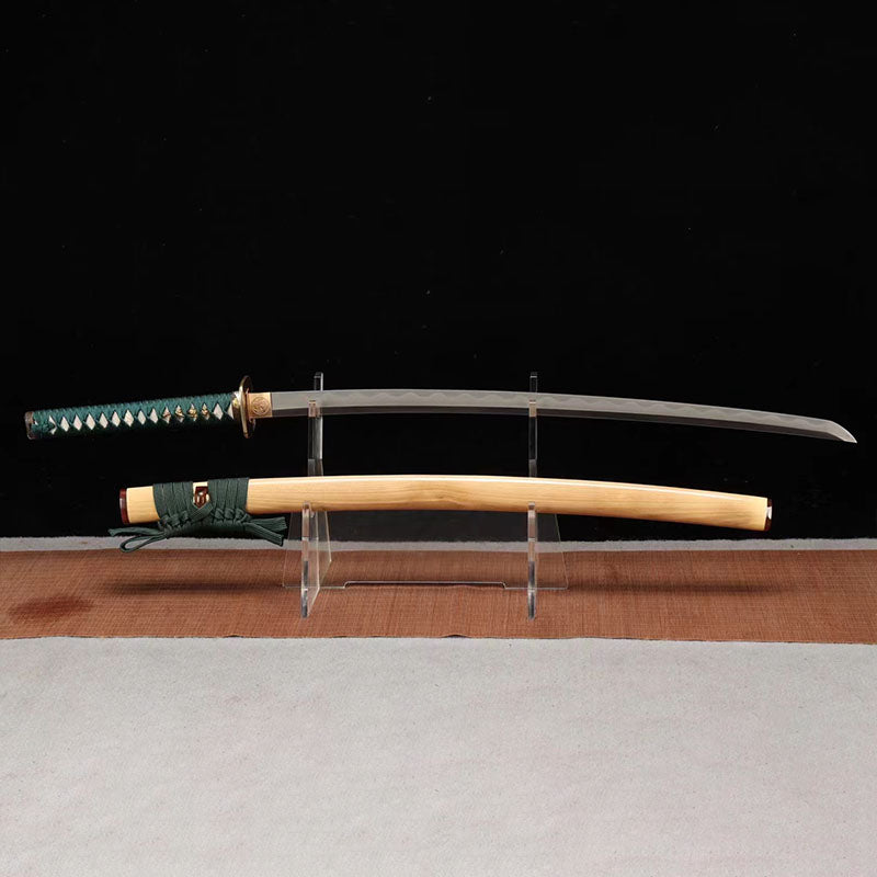 Made Handcrafted Sword, Blade with Real Hamon Line katana