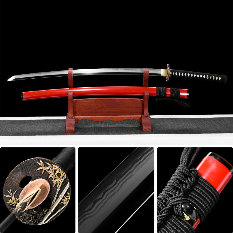 katana High quality copper bamboo hand-painted Japanese sword