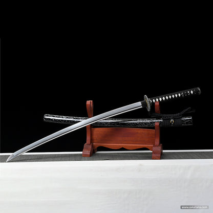 forge folded steel katana sword Tsuba Japanese sword