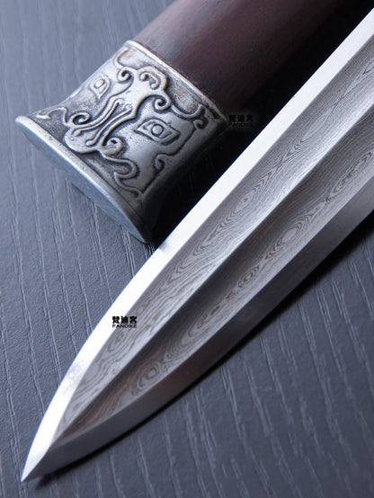 Mini sword short sword pocket sword Chinese sword forge folded steel