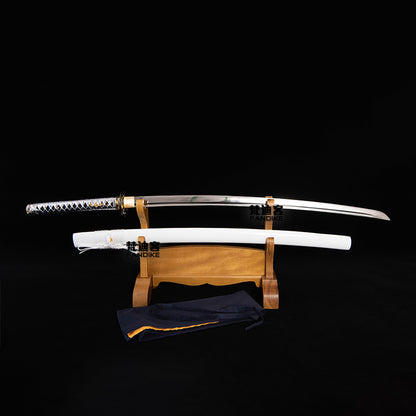 Japanese knife White katana 1060 steel true knife skull swords