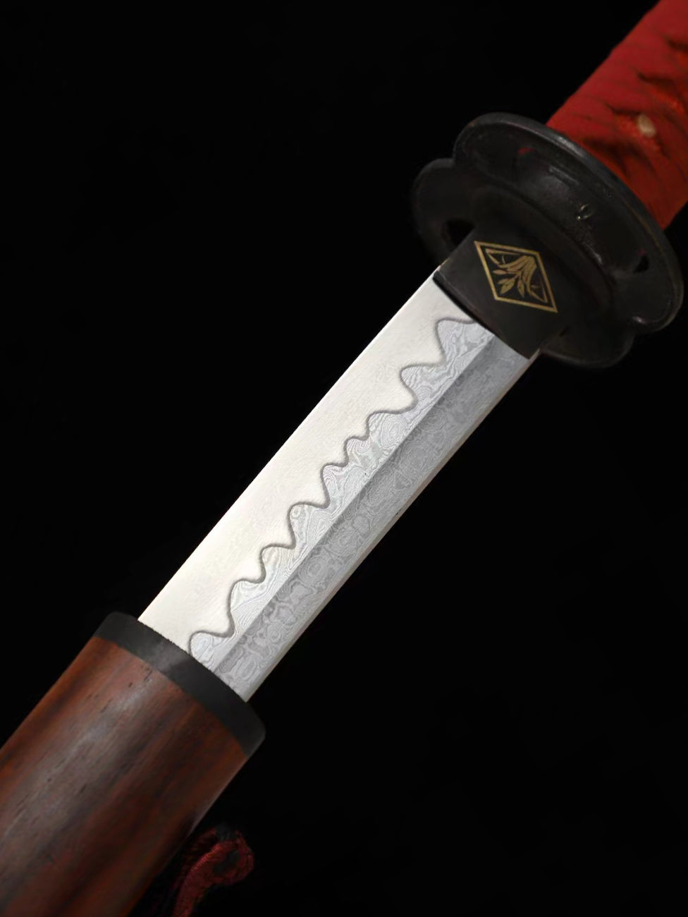 40-inch folding steel katana,  Fake Hamon,sword