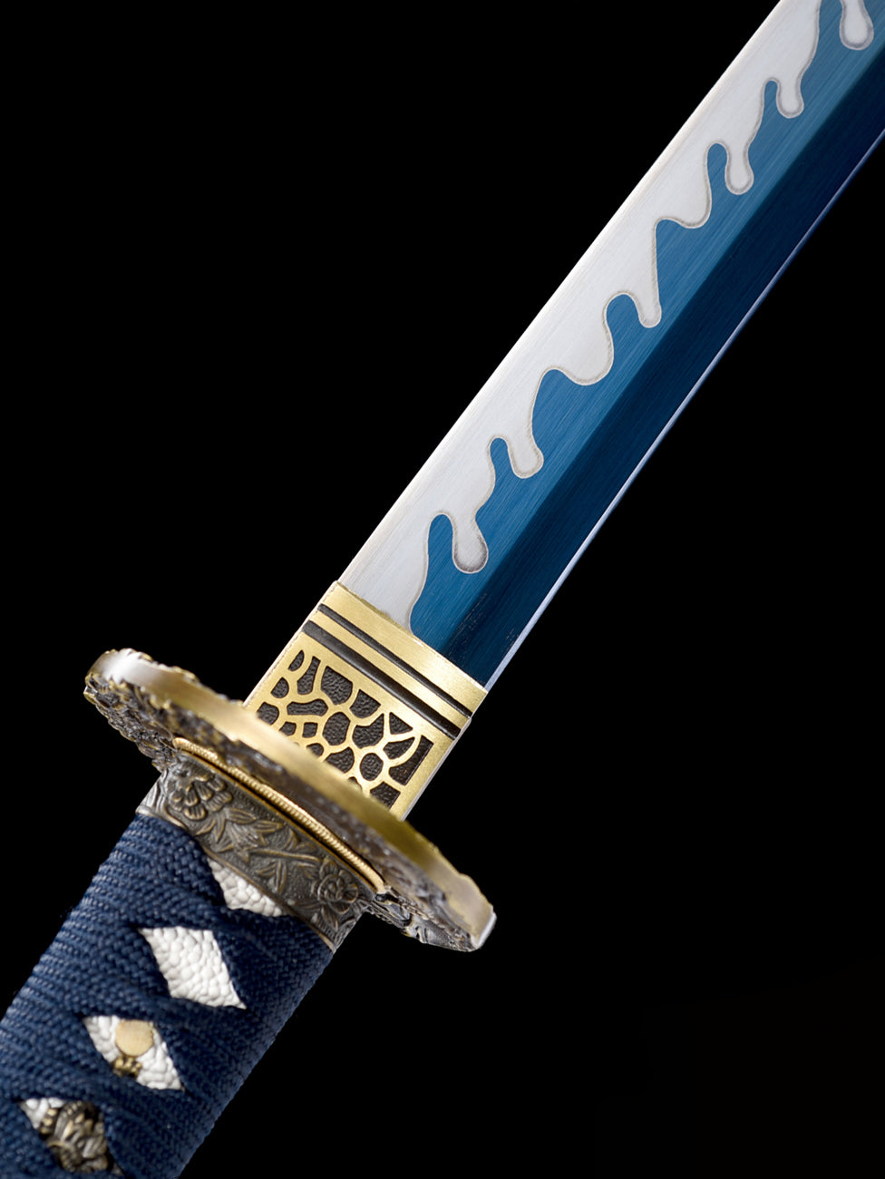 bluing Dragon and tiger katana 1060steel