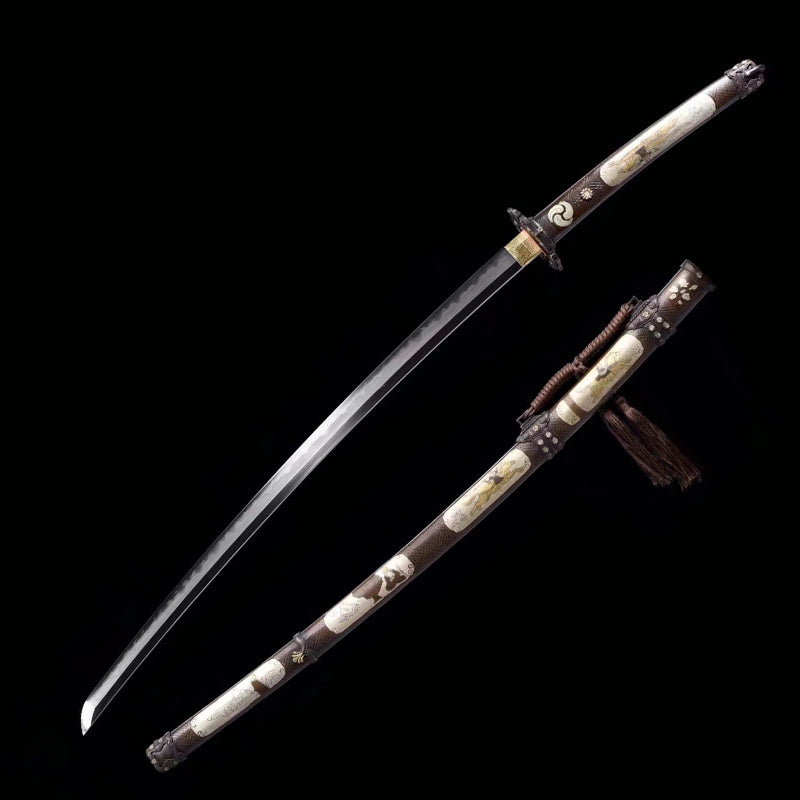 Seven-Layer Folded Steel Clay Tempered Tachi Sword Samurai Sword