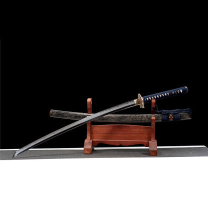 Clay Tempered clamp steel Japanese sword katana Zhong Kui