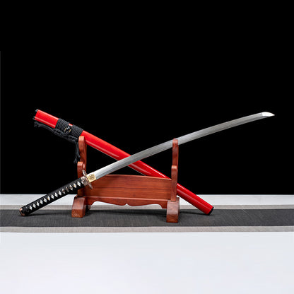 forge folded steel katana The dragon tsuba Japanese sword