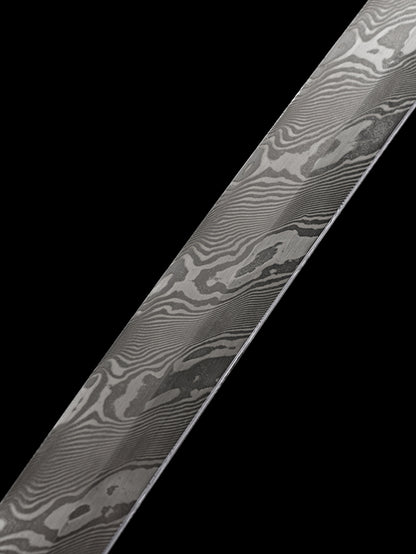 Damascus Steel katana Japanese sword  twist Checkered steel