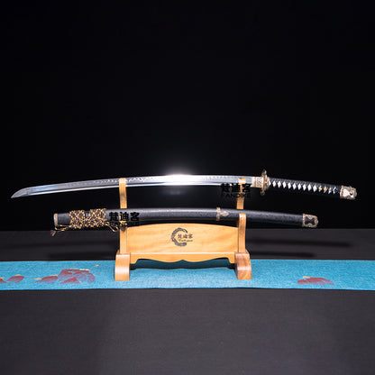 T10 steel covered earth burning blade Japanese sword half Tai knife