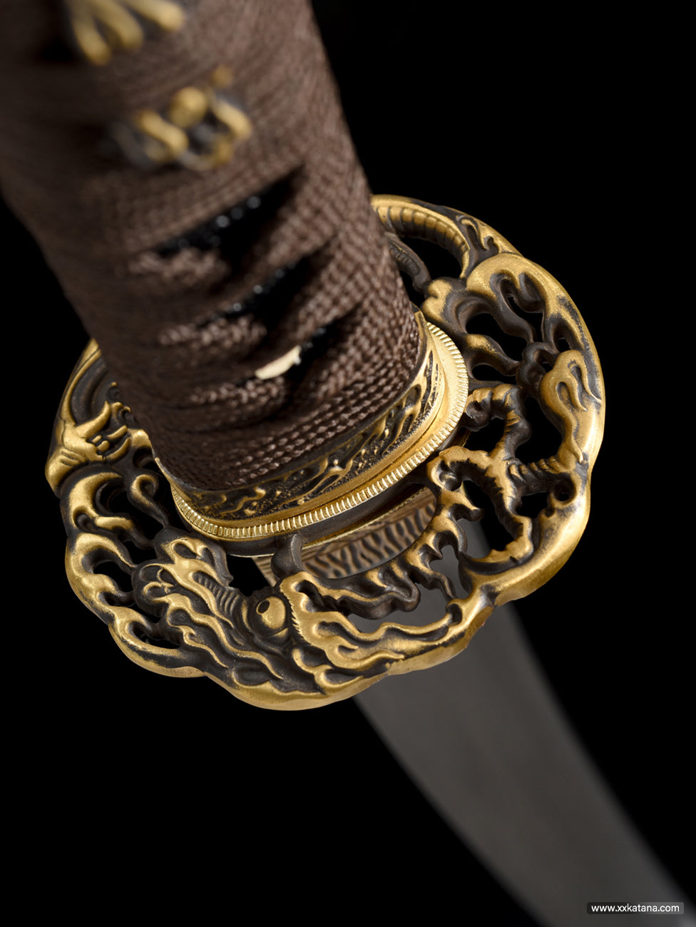 Fake Yokote Golden carp katana copper Collectible swords