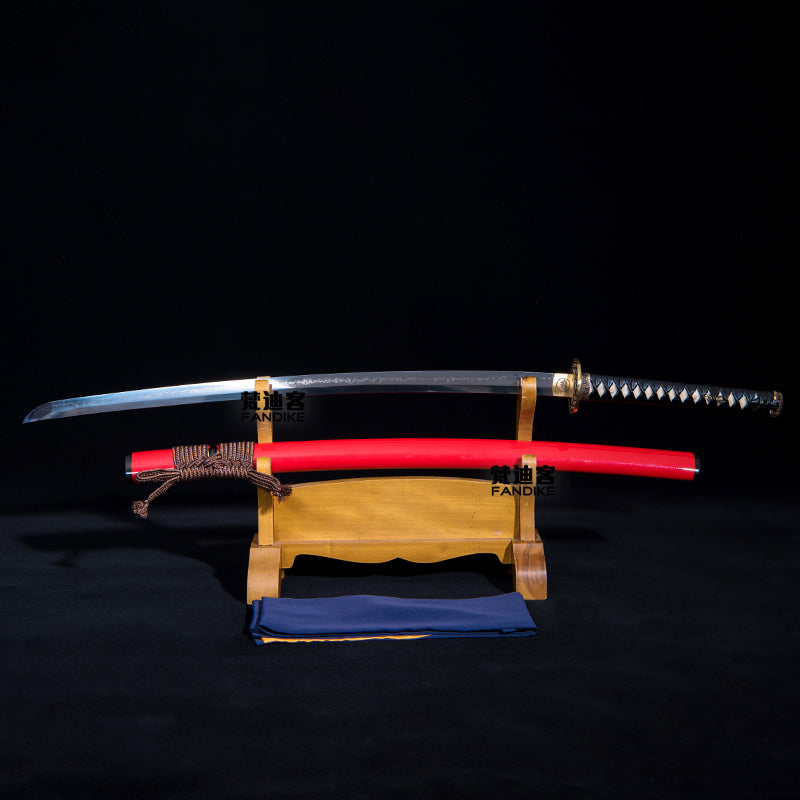 T10 steel covered with earth burning blade Japanese sword katanas