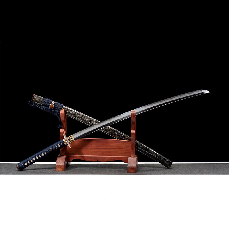 Clay Tempered clamp steel Japanese sword katana Zhong Kui