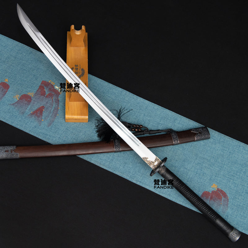 Traditional steel knife Chinese long knife collect