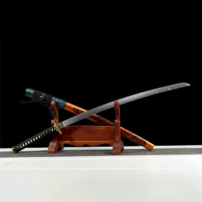1095 steel Clay Tempered Hand carving blade katana Dragon Warrior
