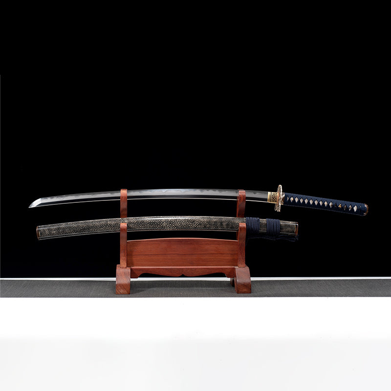 Clay Tempered clamp steel Japanese sword katana Zhong Kui