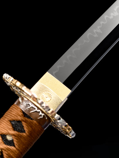 katana T10 steel Clay Tempered High quality copper Japanese sword