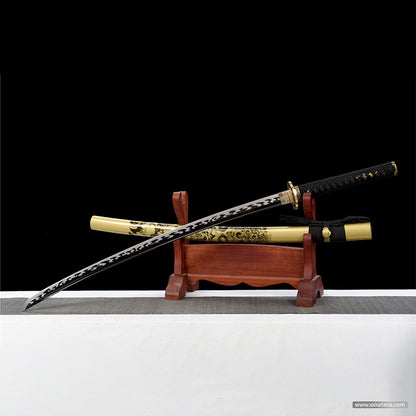 1060 steel copper Tsuba katana Japanese sword longsword
