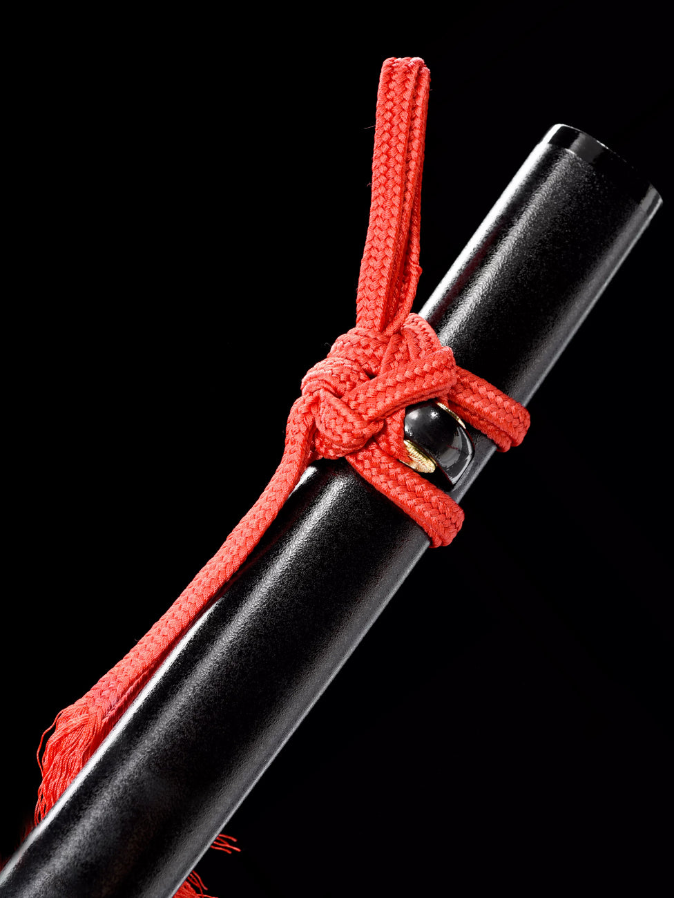 1060steel iron Tsuba Red rope katana Japanese sword