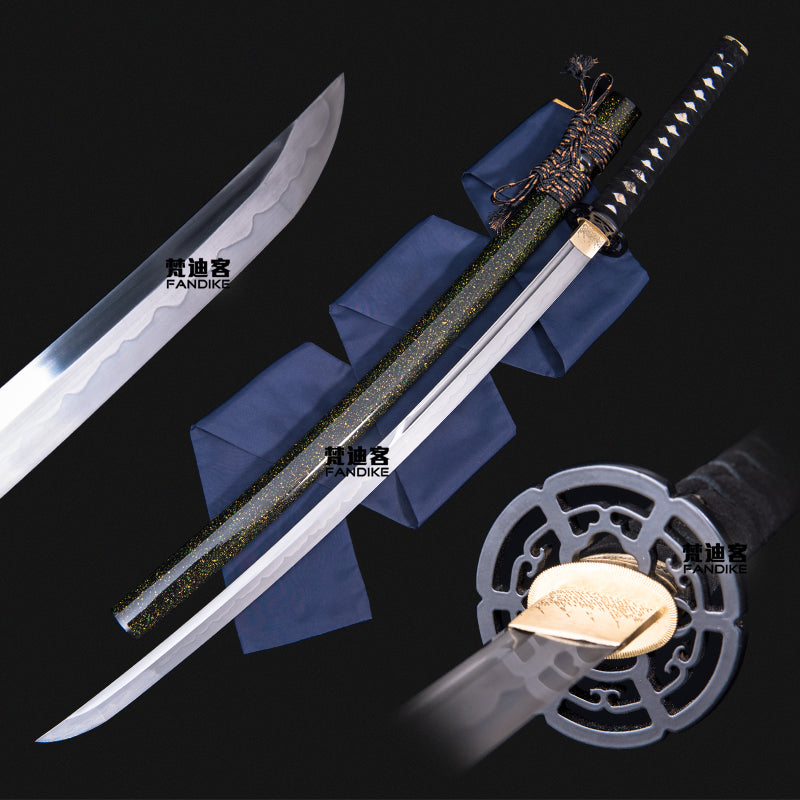 Earth covered burning edge hardness 60 or so Samurai sword lweapon