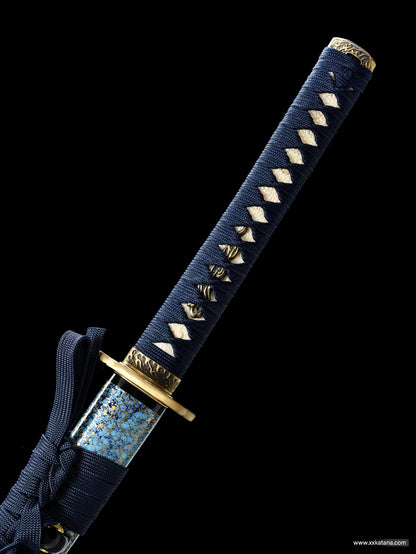 T10 steel Clay Tempered Kirihadukuri katana Full tang swords