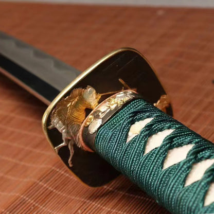 Made Handcrafted Sword, Blade with Real Hamon Line katana