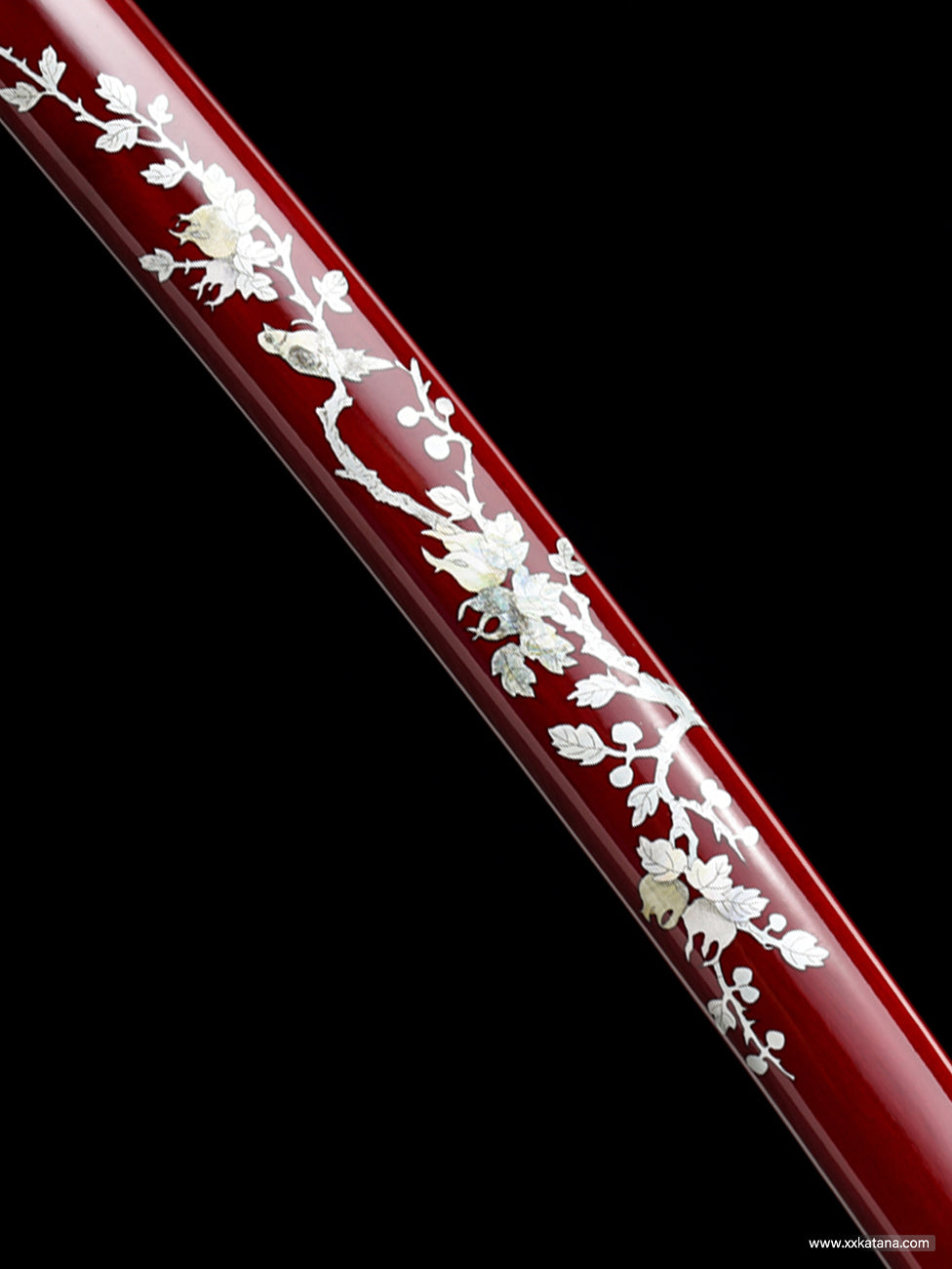red plum blossom katana forge folded steel swords Collectible