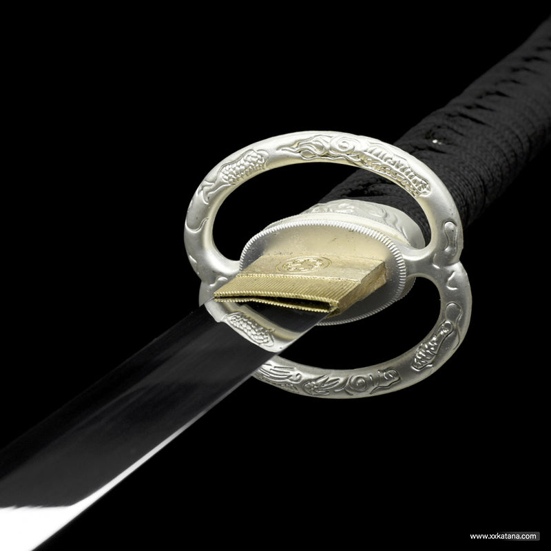 1060 steel mirror surface musashi katana swords Full tang