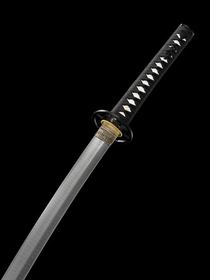 twist Checkered steel iron Tsuba Japanese sword  knife