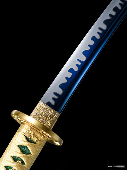 Metal bluing process 1060 steel katana Battle-Ready sword