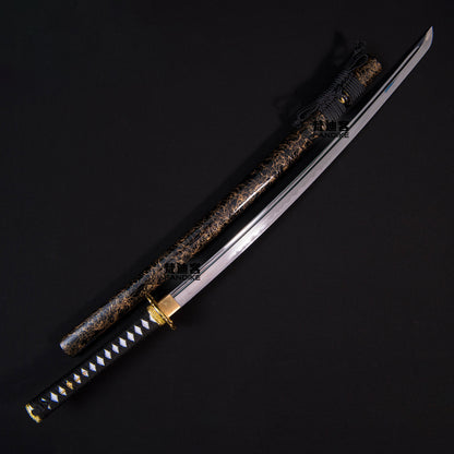 45 carbon steel katana Cold weapon long knife Hard knife Ninja knife serpentine Japanese knife